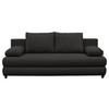 Schlafsofa Mela Anthrazit B: 200 cm - Anthrazit/Schwarz, Design, Textil (200/88/87cm) - P & B