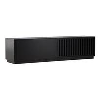 Lowboard Lugo Schwarz B: 180cm - Schwarz, Design, Holzwerkstoff (180/45/40cm) - Livetastic