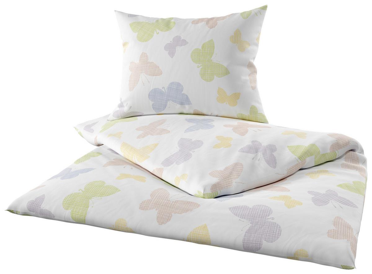 Ágyneműhuzat-garnitúra Clarissa - sárga/pasztellkék, Modern, textil - Luca Bessoni