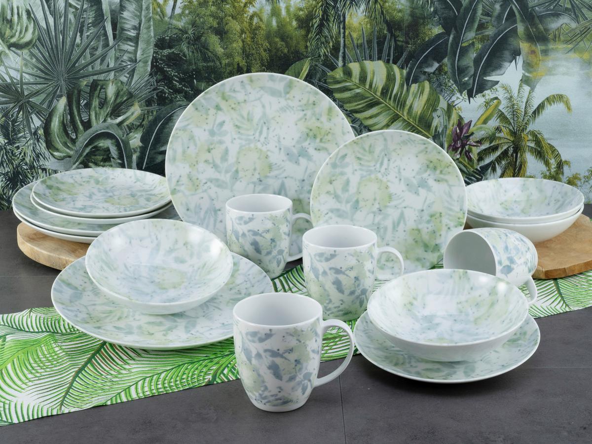Kombiservice Keramik 4 Personen Geschirr Set - Multicolor, Basics, Keramik - Creatable