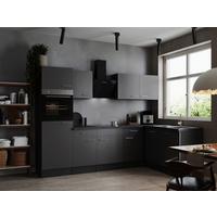 Eckküche Oliver Grau S: 280x172 Cm - Grau, Design, Holzwerkstoff (280/172cm) - Respekta