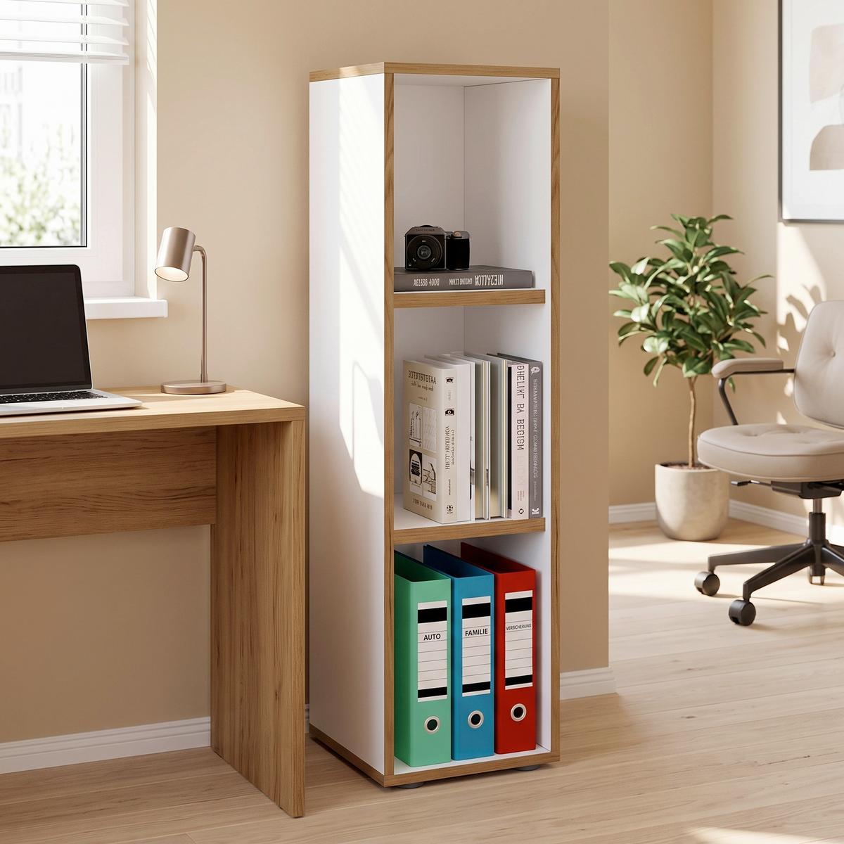 REGÁL NA ŠANÓNY SALIA B30 - čierna/biela, Design, kompozitné drevo/plast (30/110/33cm) - P & B
