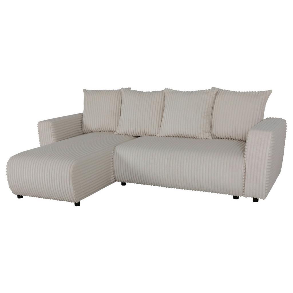 Eckschlafsofa mit Bettkasten Will, beige, 240x160cm