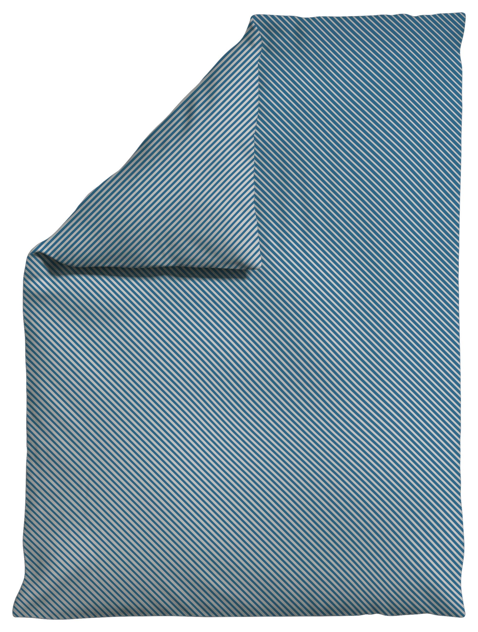 BETTDECKENBEZUG WOVEN SATIN FADE - Hellgrau/Hellblau, Basics, Textil (155/220cm) - Schlafgut