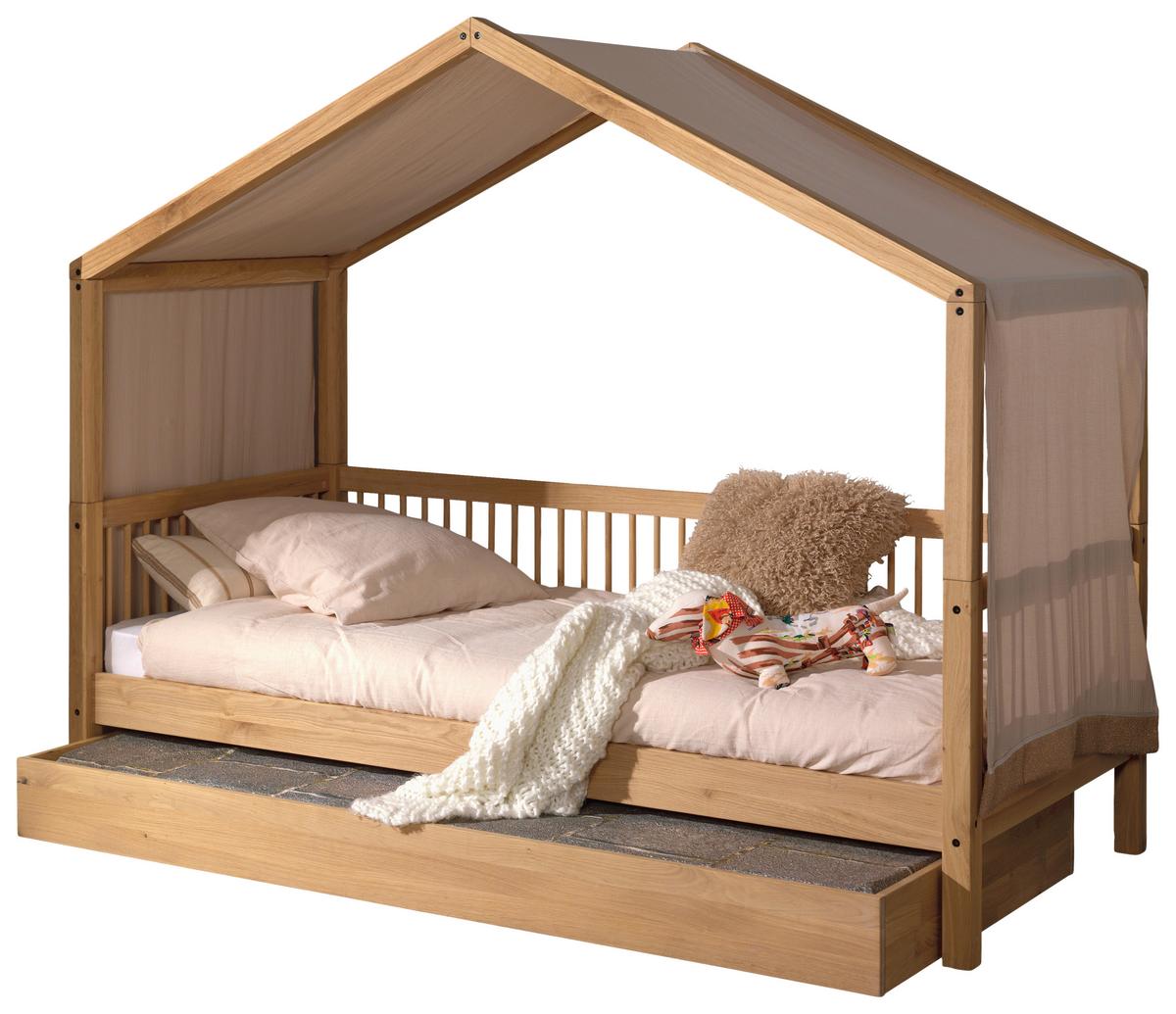 Hausbett Forrest Natur-/Eichefarben 90x200cm - Eichefarben/Naturfarben, MODERN, Holz/Holzwerkstoff (90/200cm) - Vipack