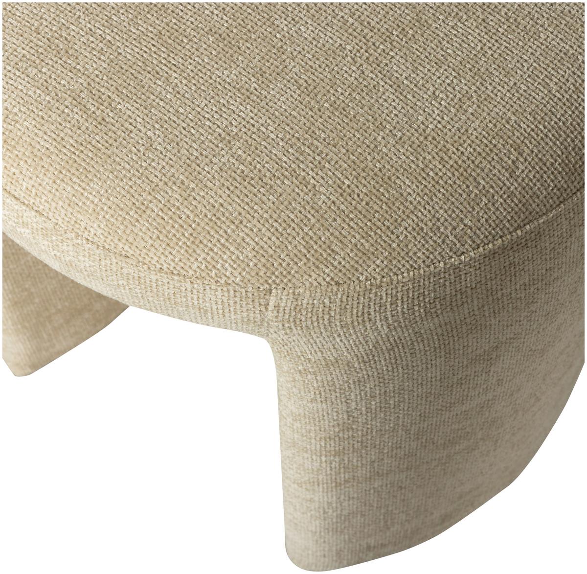 Hocker Charlie Naturfarben B: 45cm - Naturfarben, Design, Textil (45/47/45cm) - Livetastic