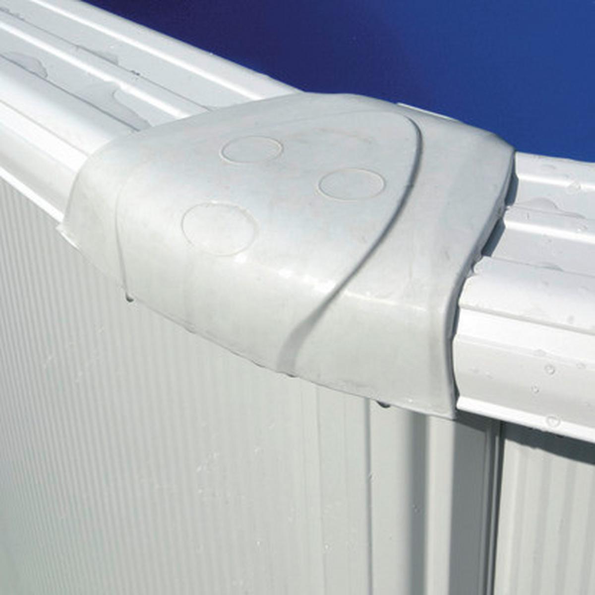 Pool-set Gre Fidji Kit550eco - Weiß, KONVENTIONELL, Metall (550/550/120cm) - Gre