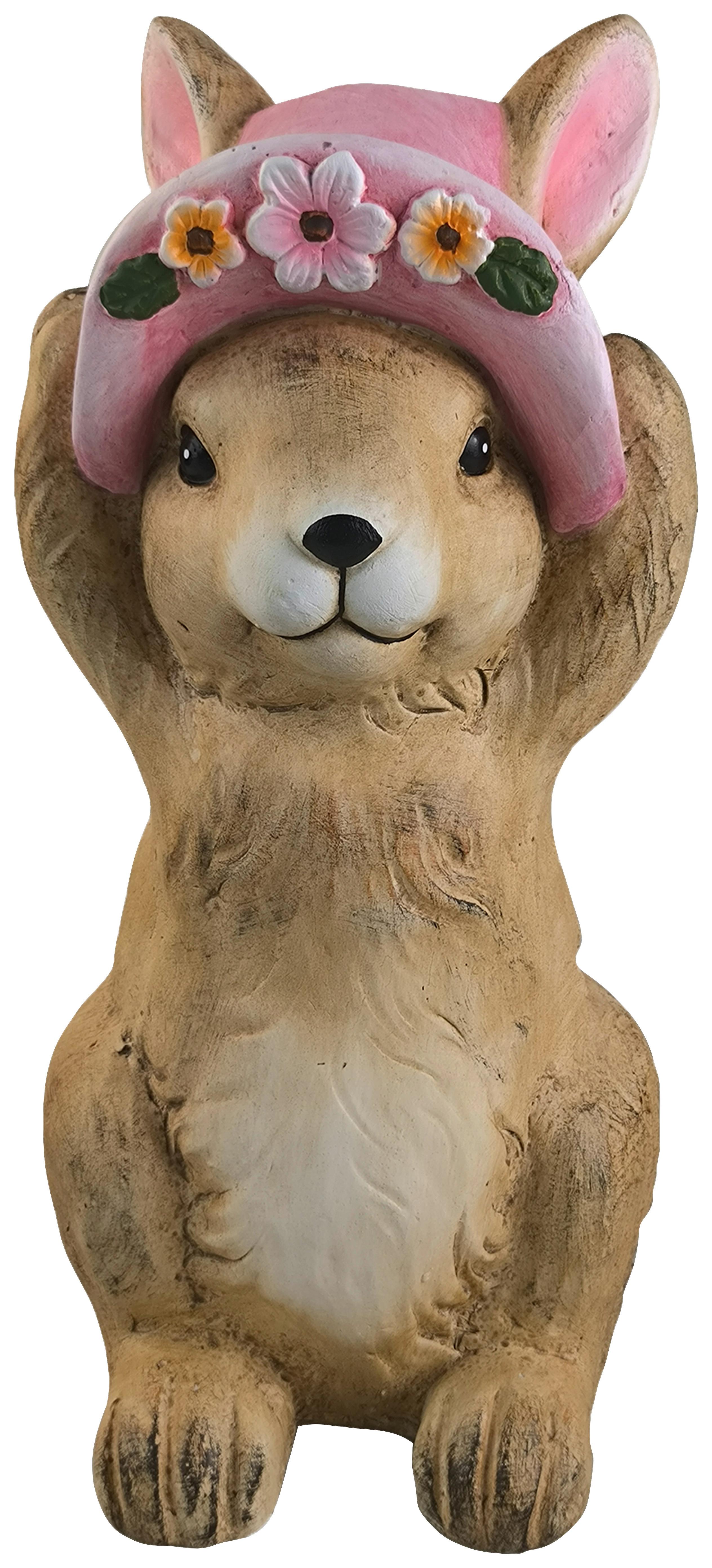 Dekohase Lana - Pink/Braun, KONVENTIONELL, Stein (16/15/33cm) - Luca Bessoni