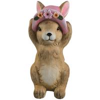 Dekohase Lana - Pink/Braun, KONVENTIONELL, Stein (16/15/33cm) - Luca Bessoni