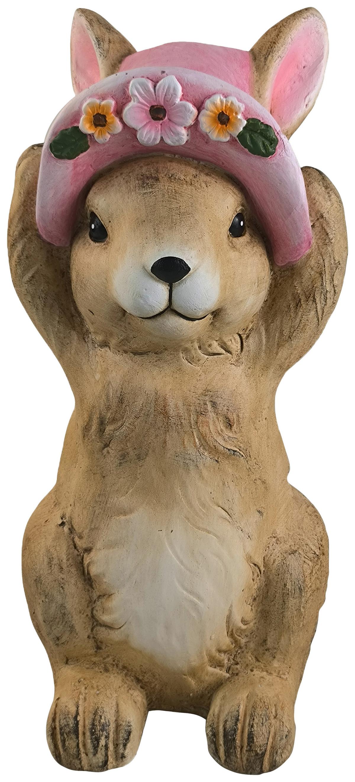 Dekohase Lana - Pink/Braun, KONVENTIONELL, Stein (16/15/33cm) - Luca Bessoni