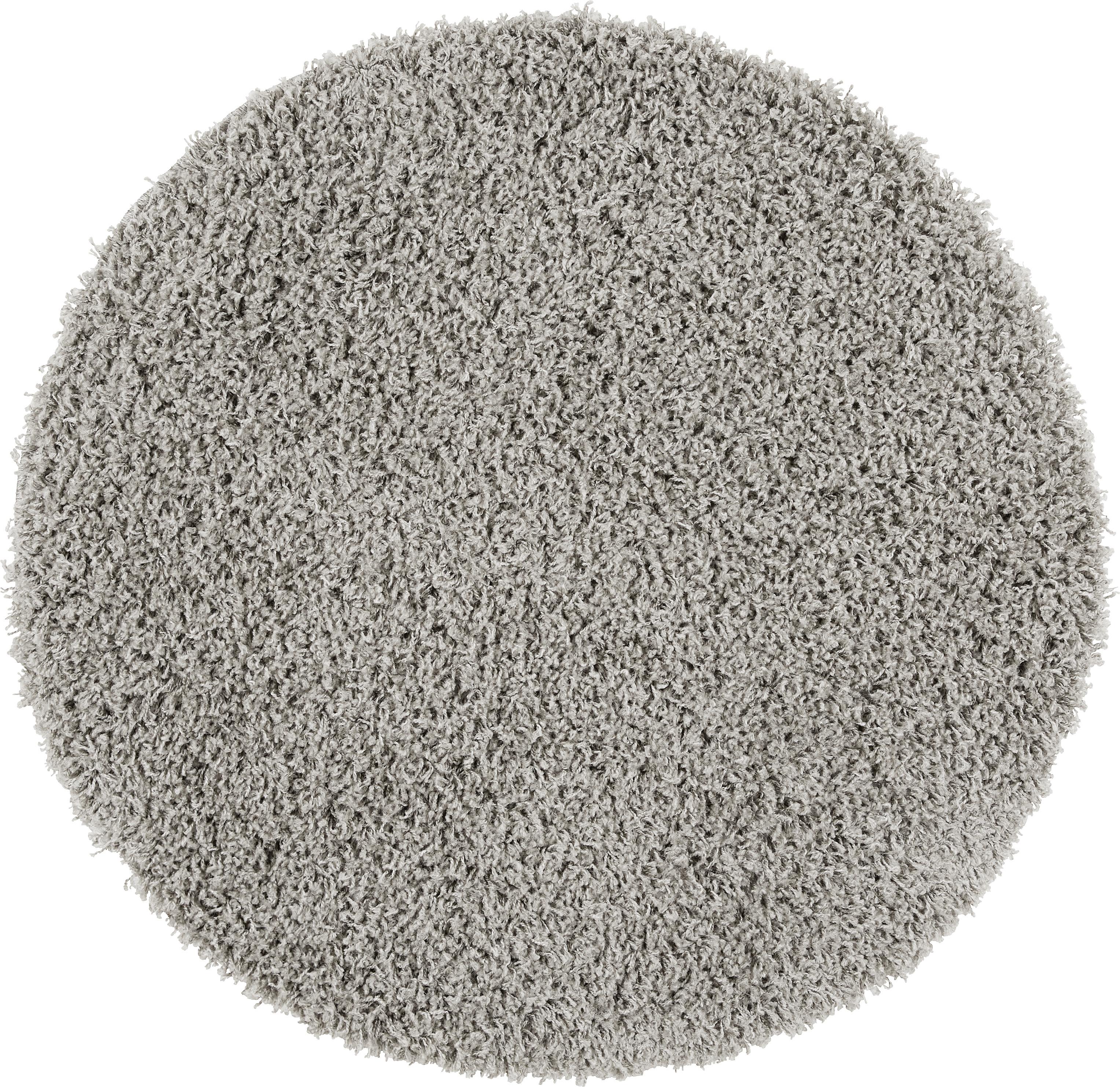 Koberec S Vysokým Vlasom Bono 4, 80cm, Svetlosivá - svetlosivá, Konvenčný, textil (80cm) - Modern Living