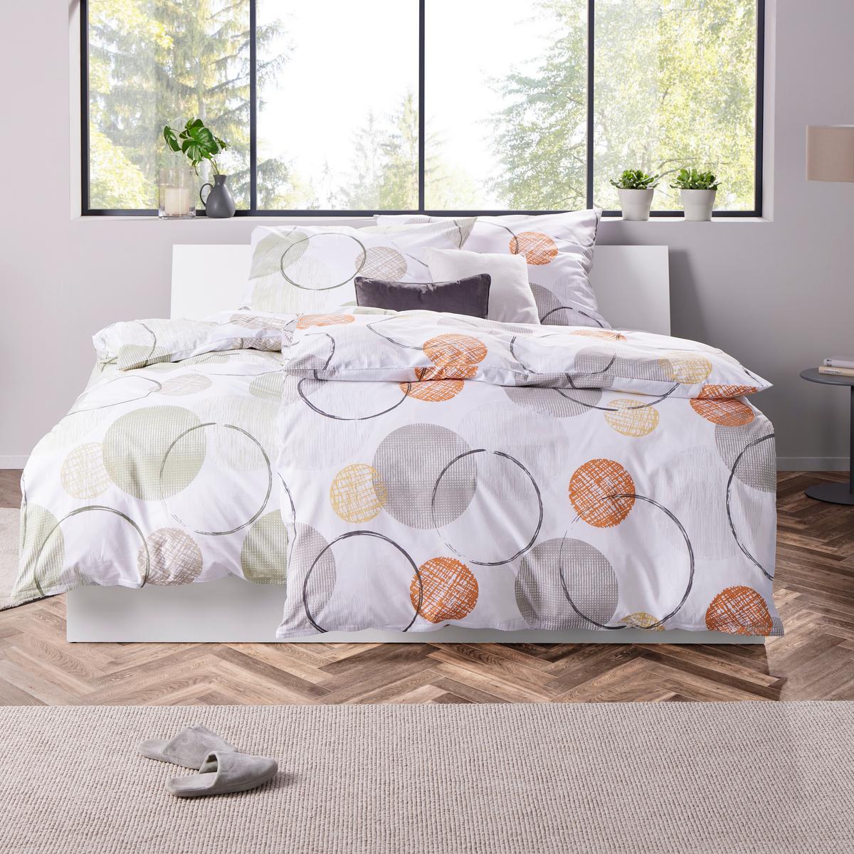 Ágyneműhuzat-garnitúra Sandra - mustársárga/szürke, Modern, textil - Luca Bessoni