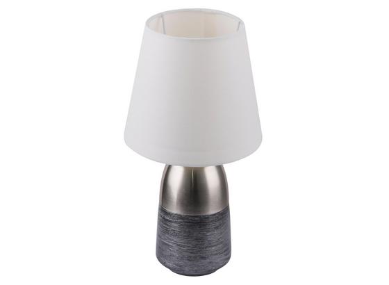 Tischleuchte H: 31 cm - Silberfarben/Schwarz, Basics, Textil/Metall (16/31cm) Tischleuchte H: 31 cm - Silberfarben/Schwarz, Basics, Textil/Metall (16/31cm)