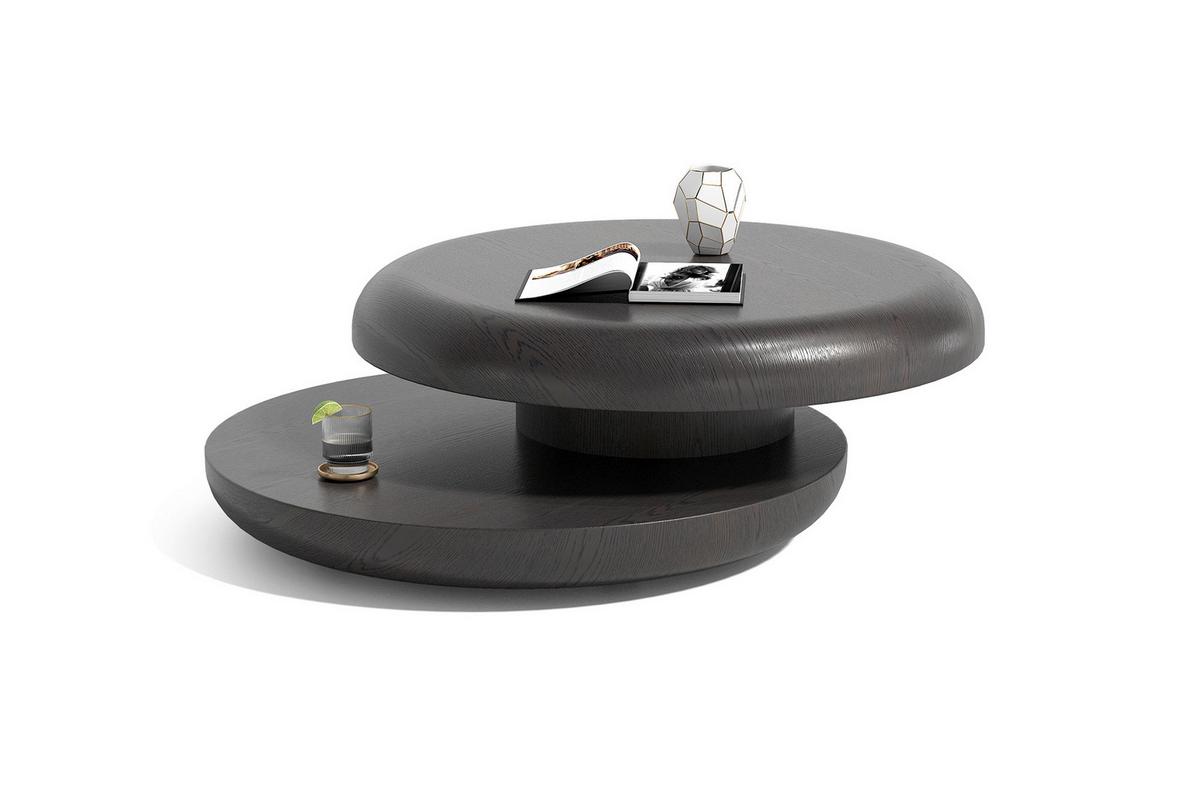 Couchtisch Schwarz D: 90 Cm - Schwarz, MODERN, Holzwerkstoff (90/90/35cm) - Livetastic