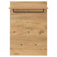 Garderobenpaneel Gw-Fremont Eiche Dekor + Hutablage B 75cm - Eichefarben, KONVENTIONELL, Holzwerkstoff (75/110/30cm) - Germania