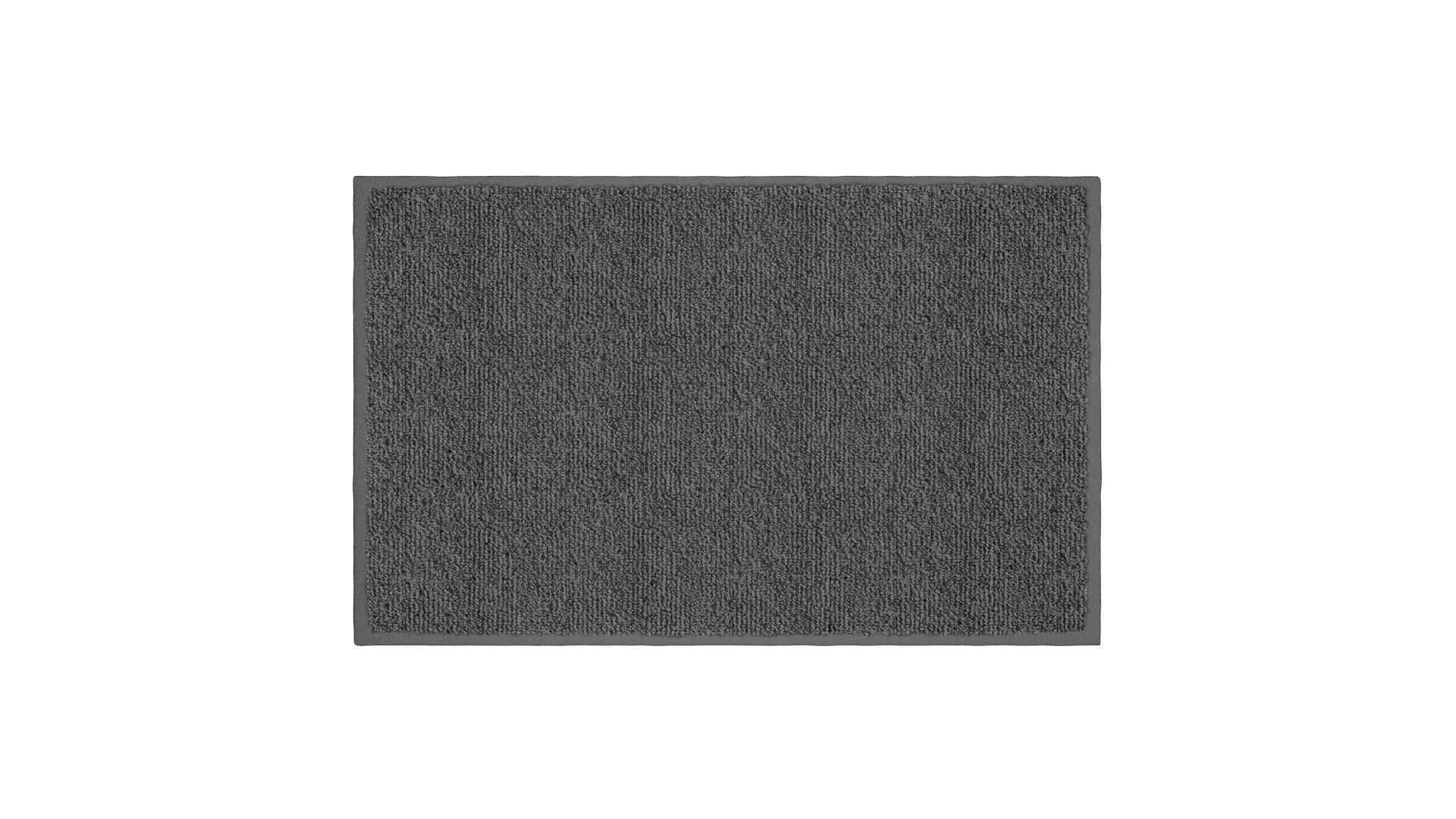 Badematte Ayla - Anthrazit, Basics, Textil (50/80cm) - Grund