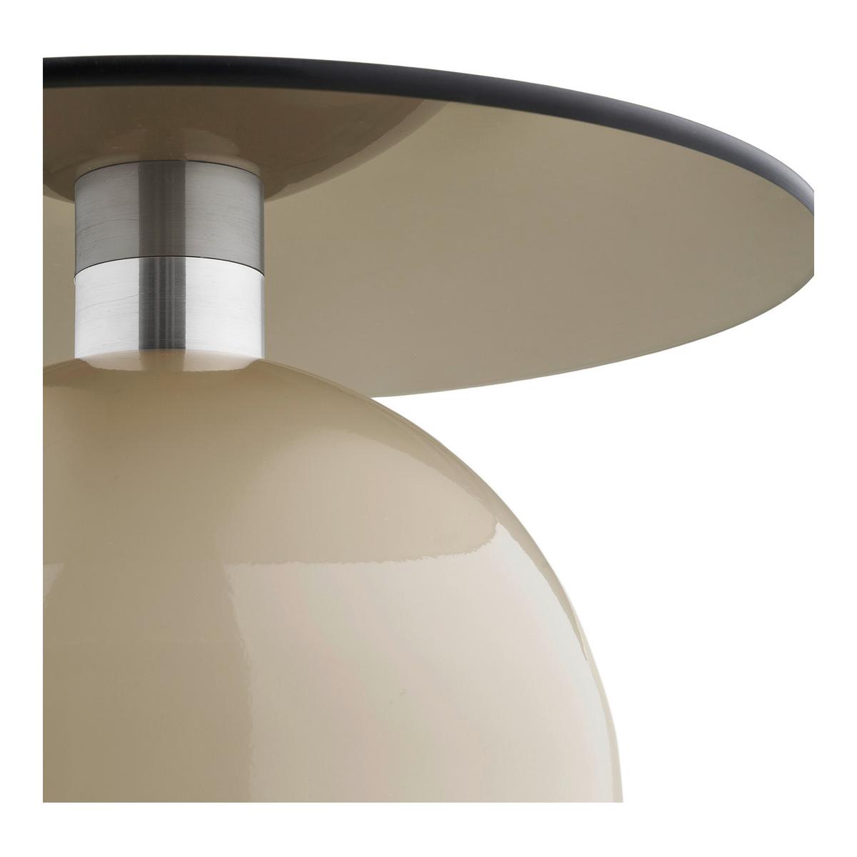 Beistelltisch Ravello Beige B: 40cm - Beige, Design, Glas/Metall (40/40/52cm) - MID.YOU