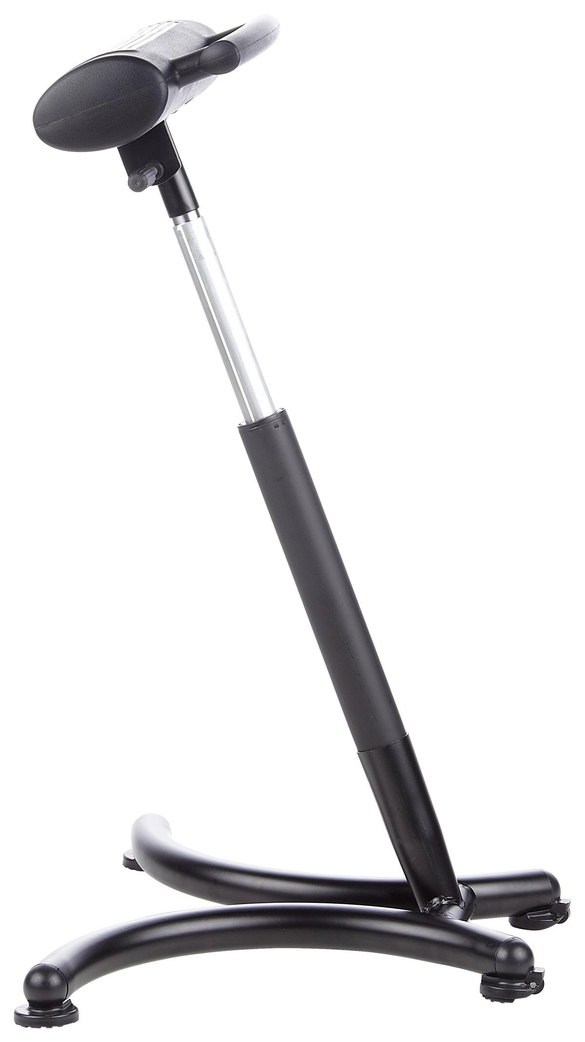 Bürohocker Top Work 30 Höhenverstellbar Schwarz - Schwarz, MODERN, Kunststoff/Metall (59/70/47cm) - MID.YOU