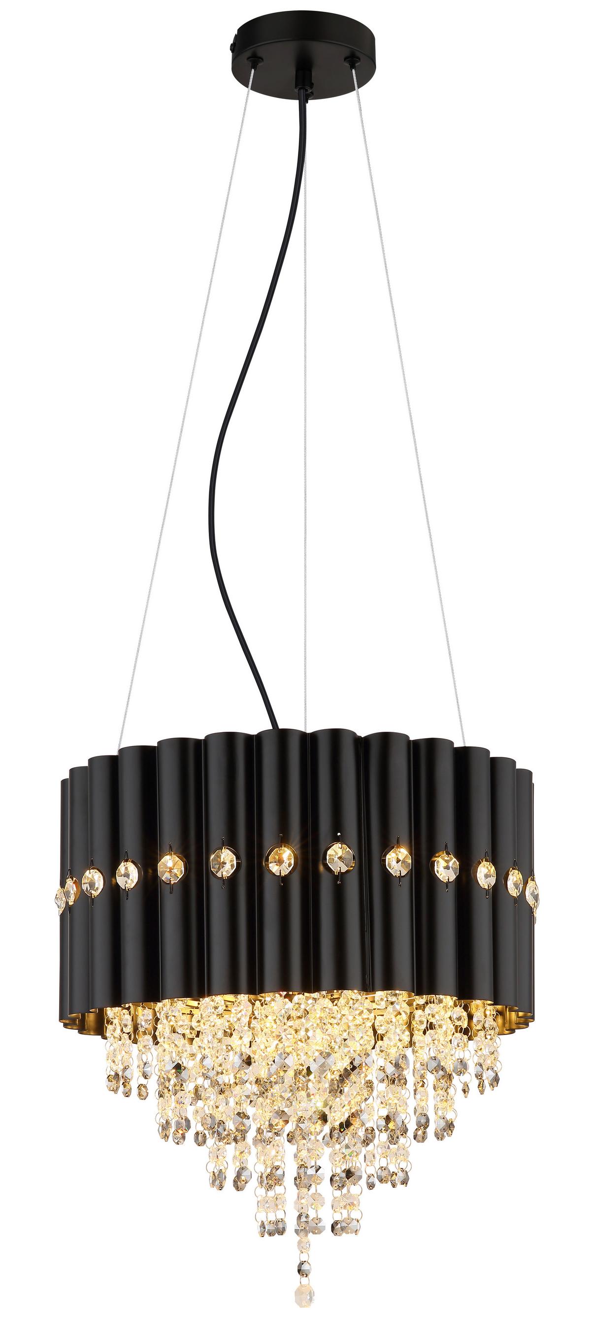 Hängeleuchte 63149-3 Eleos - Klar/Grau, Design, Glas/Kunststoff (40/150cm) - Globo