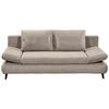 2-Sitzer-Sofa Mit Schlaffunktion Sunny B: 212 cm - Beige/Schwarz, KONVENTIONELL, Holzwerkstoff/Textil (212/88/101cm) - MID.YOU