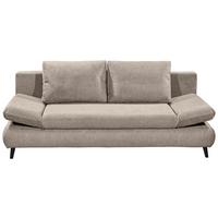 2-Sitzer-Sofa Mit Schlaffunktion Sunny B: 212 cm - Beige/Schwarz, KONVENTIONELL, Holzwerkstoff/Textil (212/88/101cm) - MID.YOU