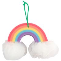 Badeschwamm Alissa - Gelb/Lila, KONVENTIONELL, Kunststoff (15/21/4cm) - Ondega