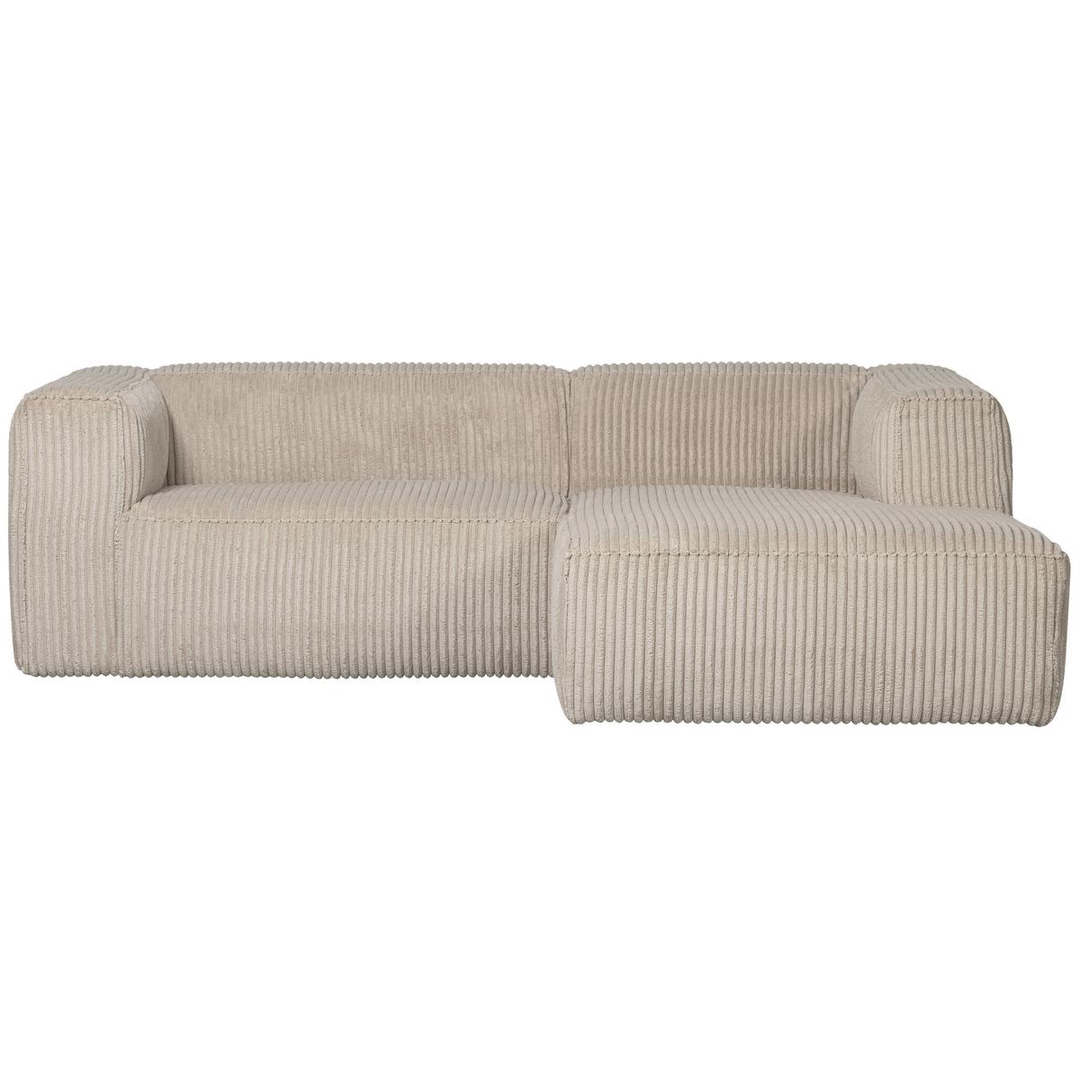 Ecksofa Bean Beige S: 254x178 Cm - Beige/Schwarz, Design, Textil (254/178cm) - Livetastic
