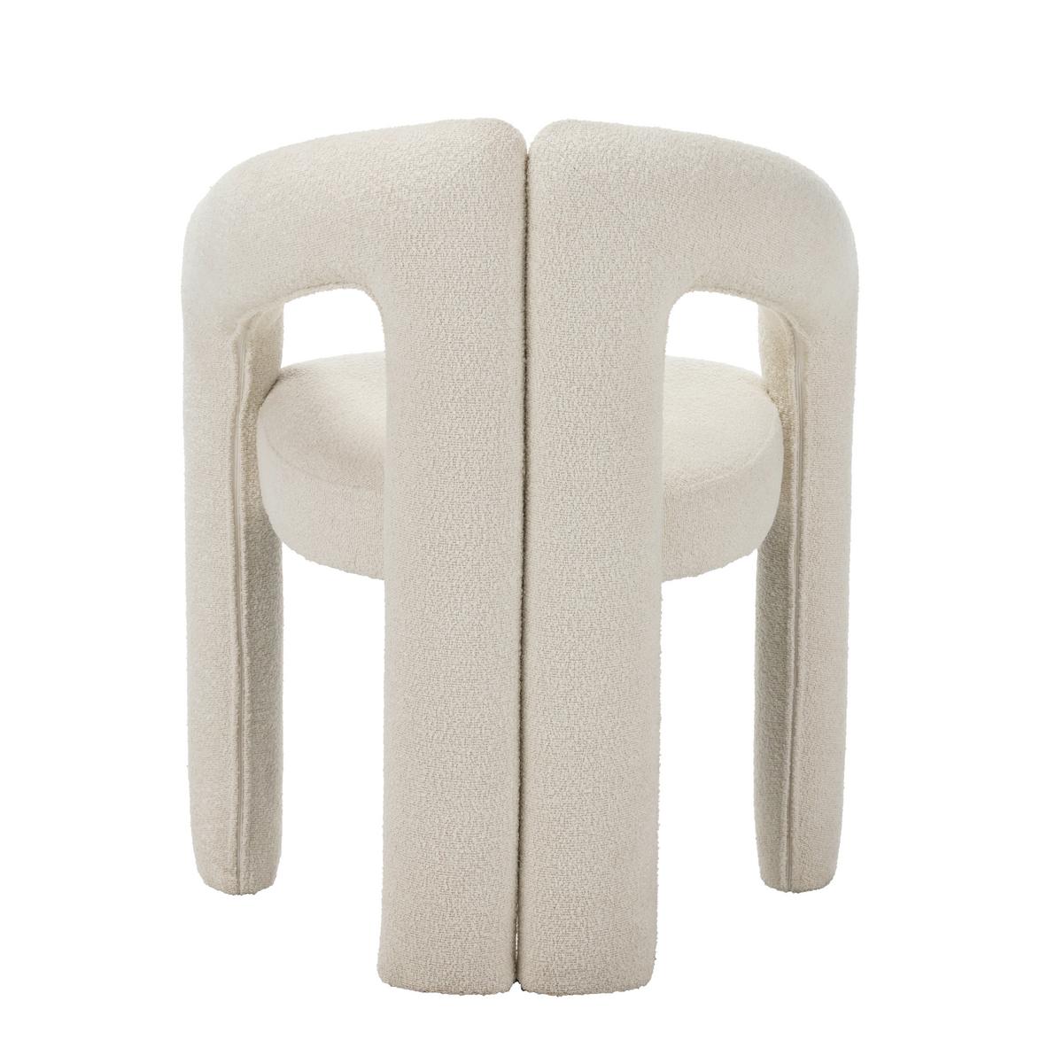 ARMLEHNSTUHL-SET Maro Elfenbein B: 60cm - Elfenbein, MODERN, Textil/Metall (60/78/57cm) - Livetastic