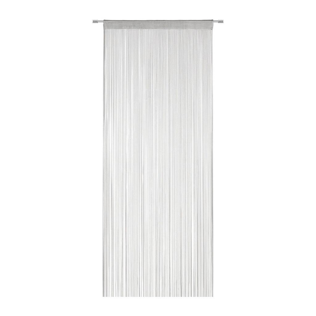 Provázková Záclona String, 90/245cm,stříbrná