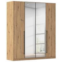 Kleiderschrank Safari B: 181 cm - Eiche Artisan/Grau, KONVENTIONELL, Holzwerkstoff (181/229/54cm)
