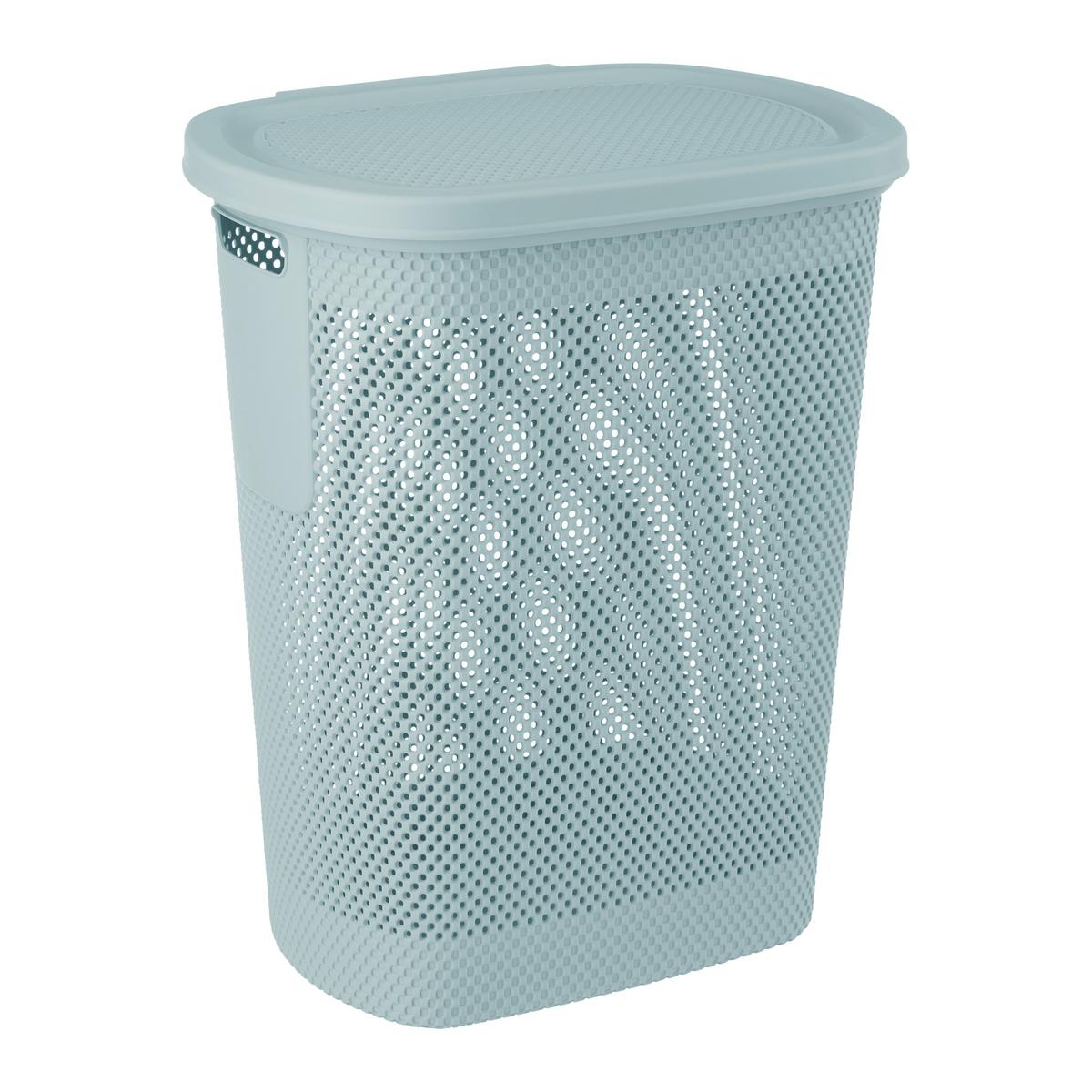 koš na prádlo ARNE 58 L - modrá, Moderní, plast (47,5cm)
