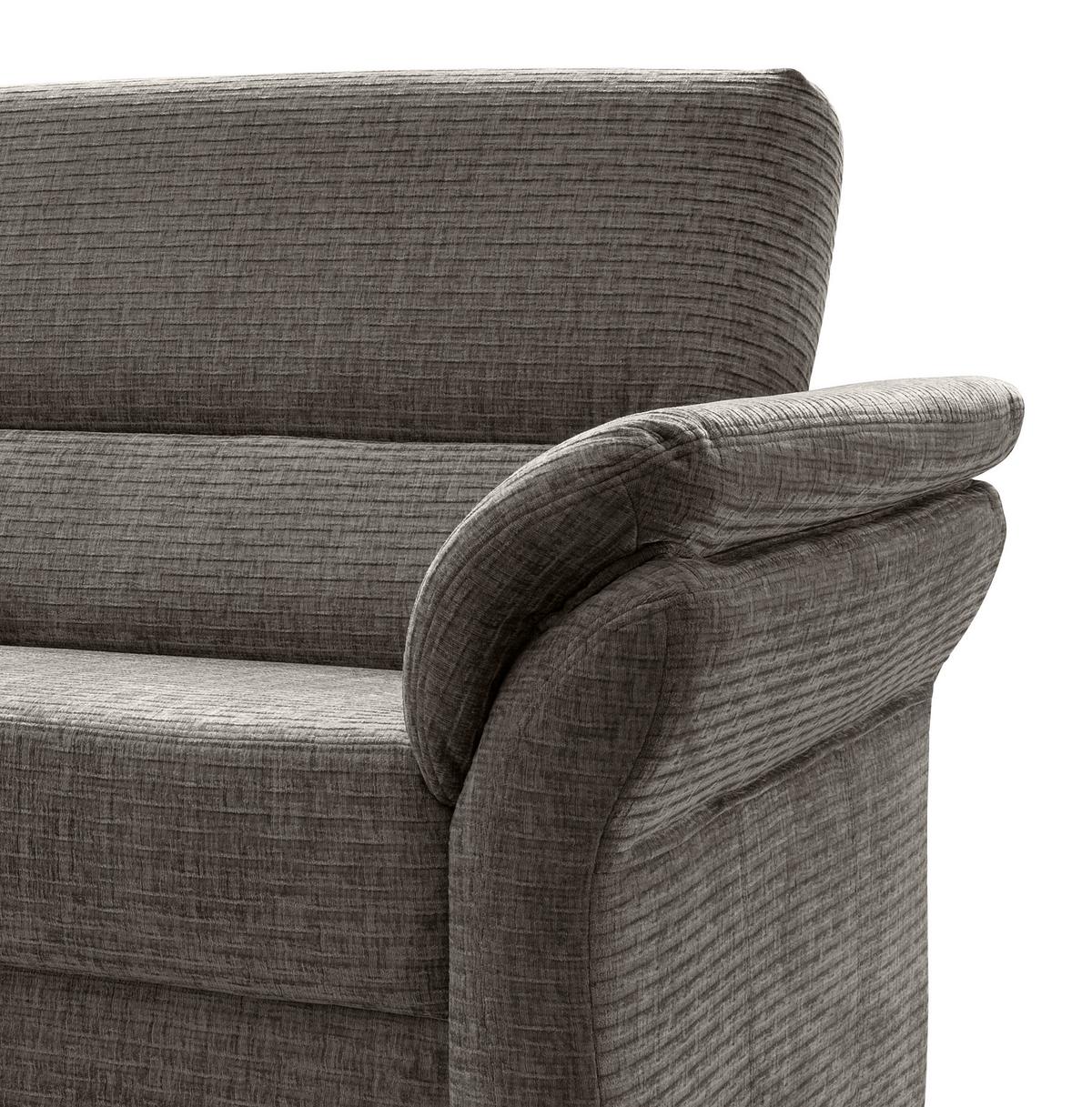 3-Sitzer-Sofa Cavoli, Graubraun R B: 192 cm - Graubraun/Schwarz, MODERN, Textil (192/90/89cm) - Livetastic