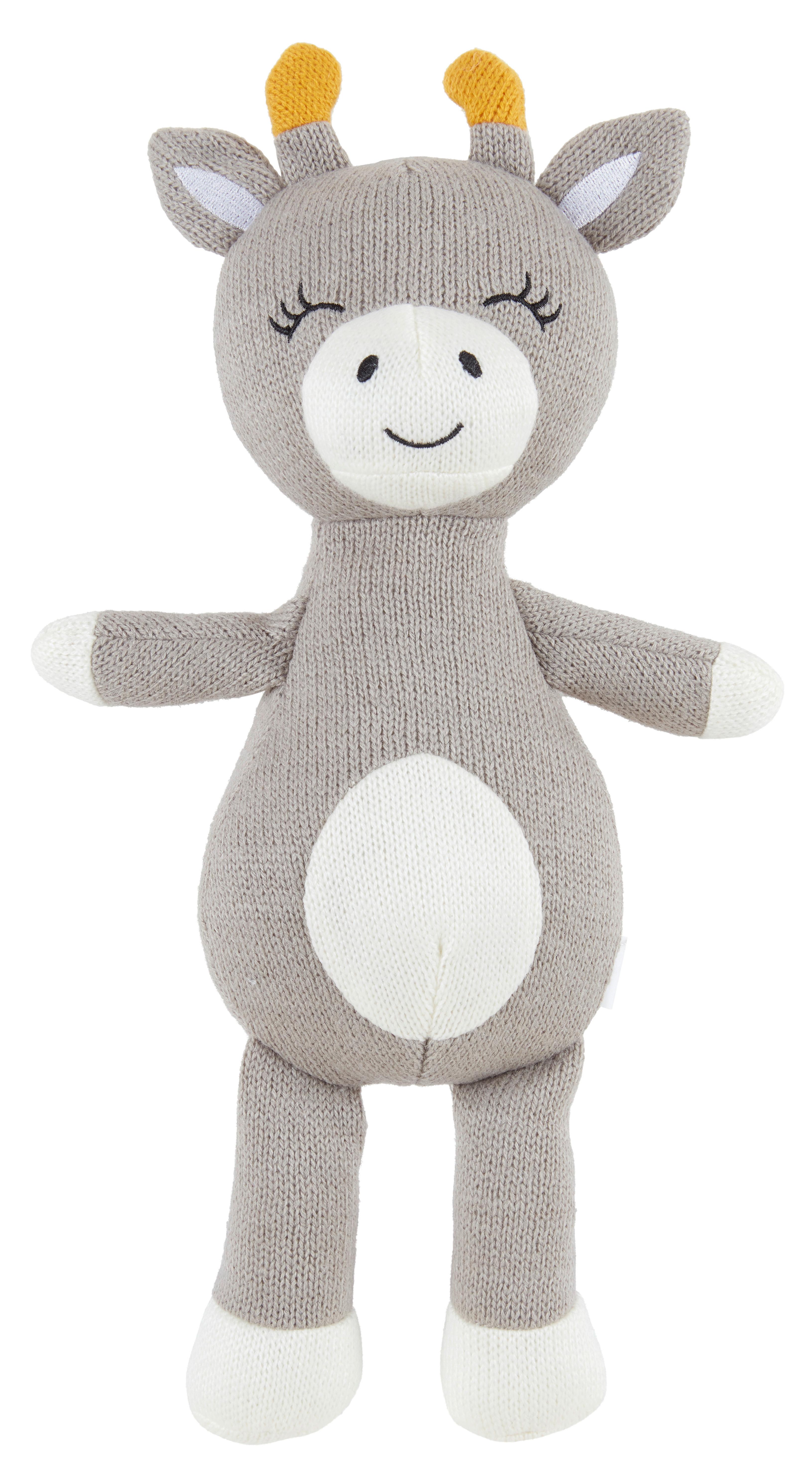 Plyšové Zvieratko Sally, V: 33cm - sivá/biela, Konvenčný, textil (33cm) - Modern Living