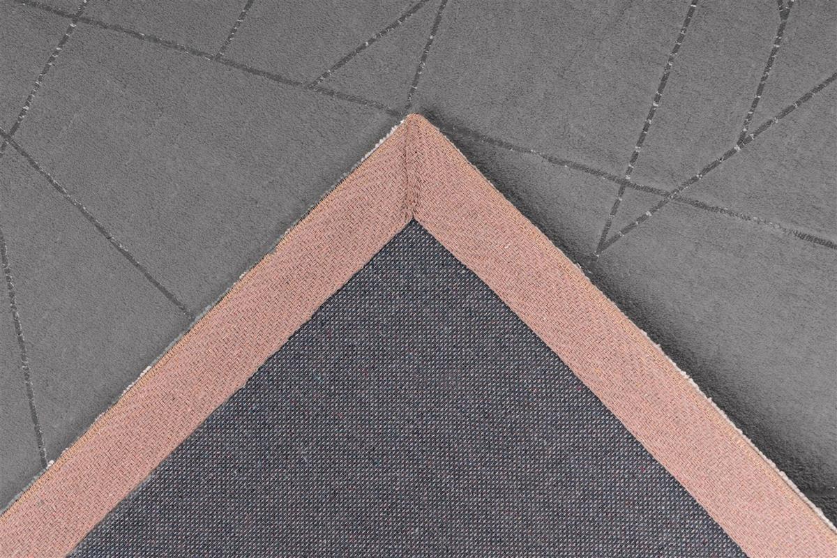 Teppich Silberfarben, Taupe Bijou 125, Bxl:  120x170 - Taupe/Silberfarben, KONVENTIONELL, Textil (120/170cm)
