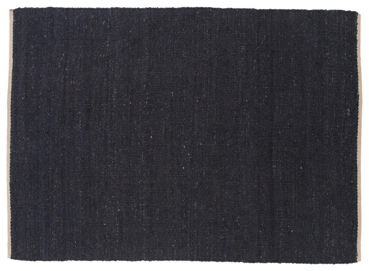 Flachwebteppich Kali - Schwarz, LIFESTYLE, Textil (170/240cm) - P & B