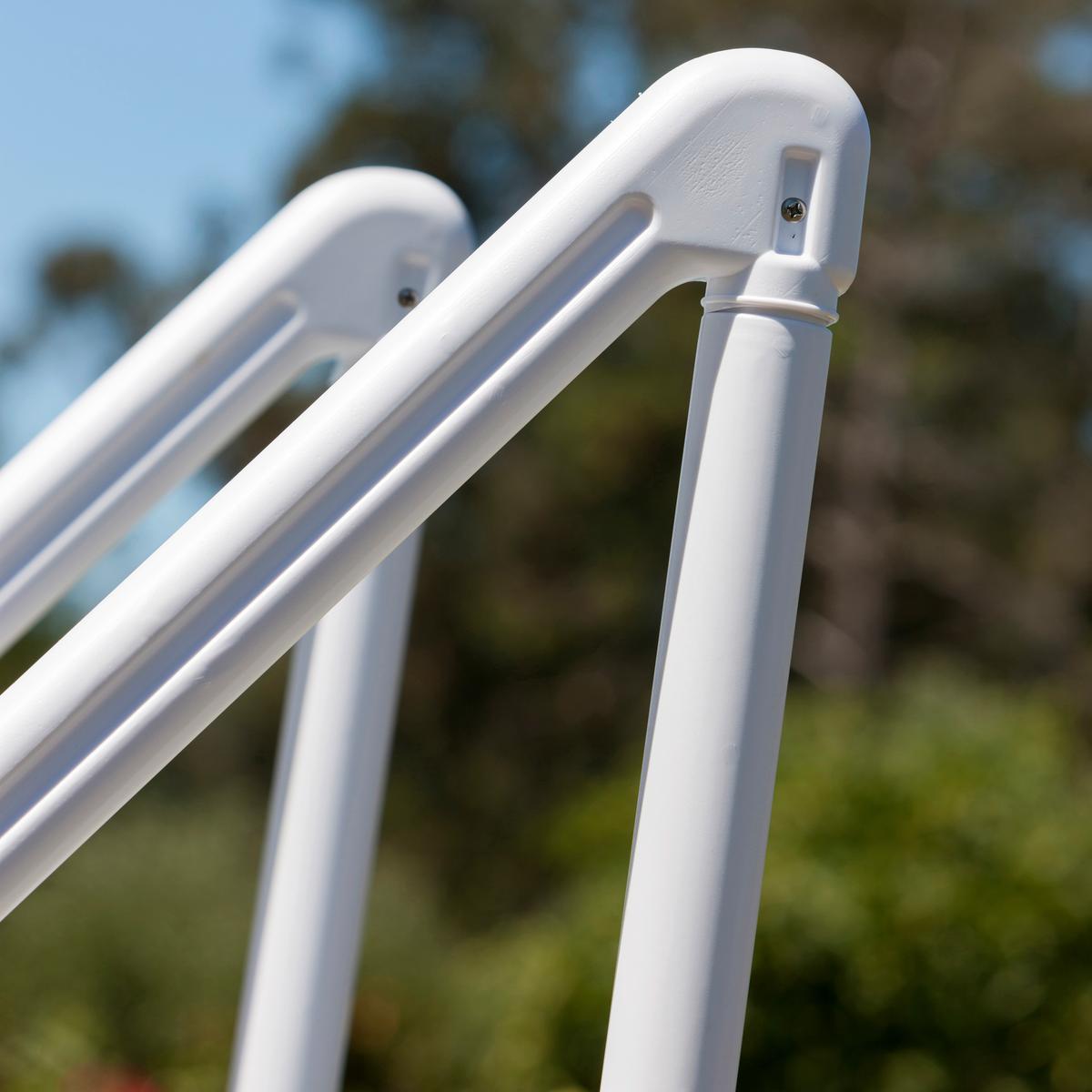 Poolleiter Leiter - Weiß, KONVENTIONELL, Kunststoff (92/206/80cm) - Gre