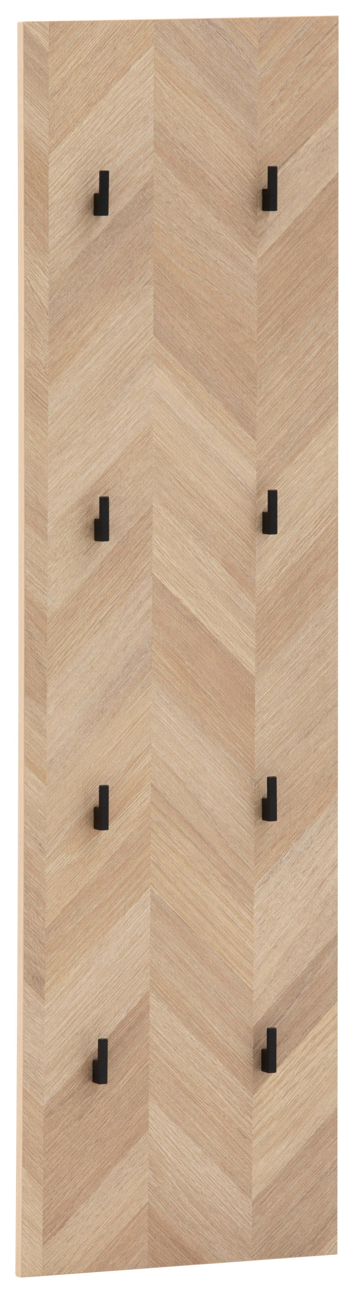 Garderobenpaneel Piazza Eichefarben B: 30 Cm - Eichefarben, Design, Holzwerkstoff (30/110,6/2,6cm) - MID.YOU