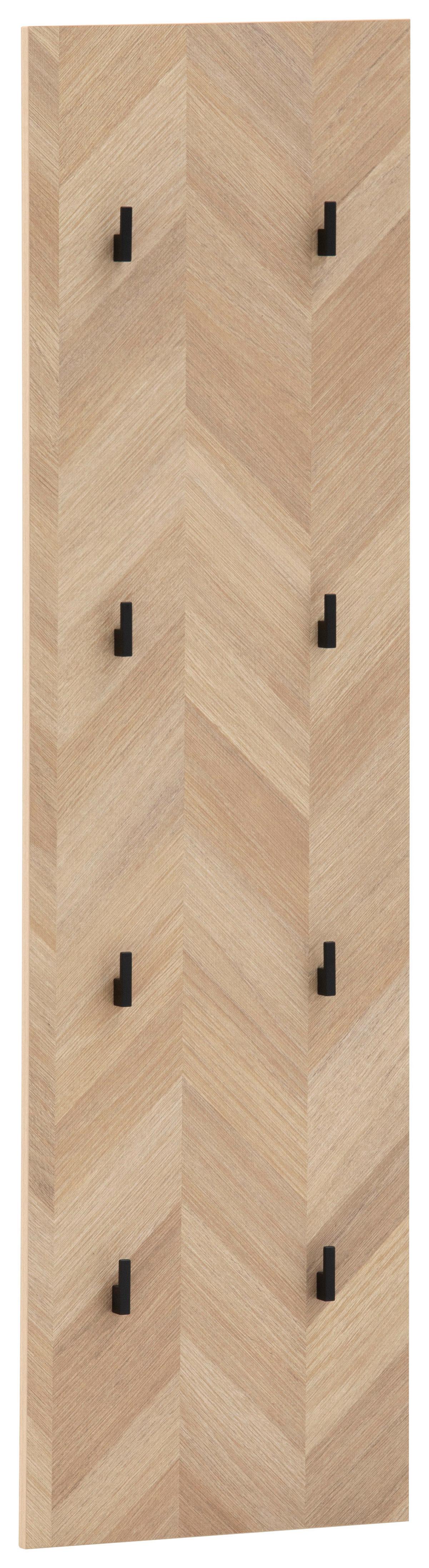 Garderobenpaneel Piazza Eichefarben B: 30 Cm - Eichefarben, Design, Holzwerkstoff (30/110,6/2,6cm) - MID.YOU