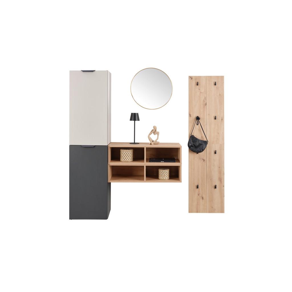 Garderobe CIAO Kaschmir Eiche 3-Teilig