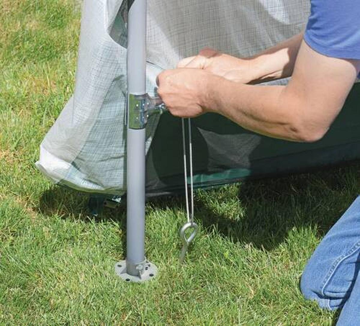 Gewächshaus Foliengewächshaus - Weiß/Grün, Basics, Kunststoff (180/200/240cm)