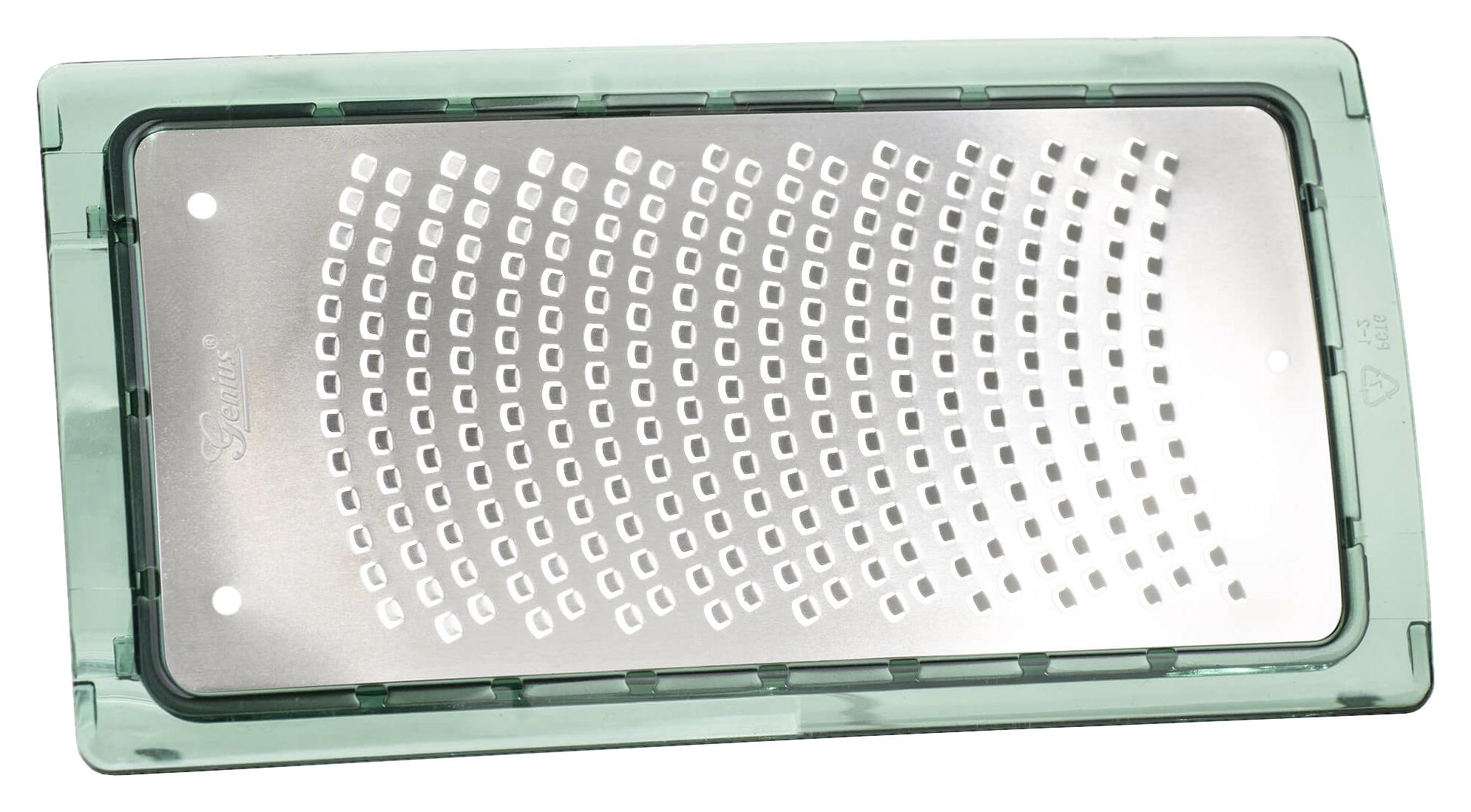 Küchenreibe Fein Nicer Dicer Chef Spülmaschinengeeignet - Grün, Basics, Kunststoff/Metall - Genius