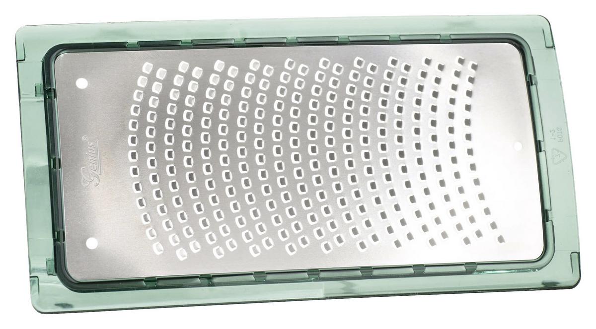 Küchenreibe Fein Nicer Dicer Chef Spülmaschinengeeignet - Grün, Basics, Kunststoff/Metall - Genius