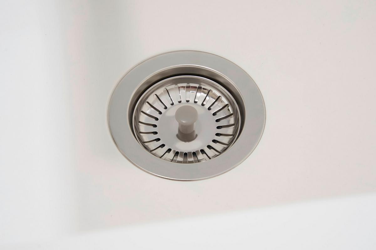 Spüle Respekta Denver Kunststein 86x50 cm - Weiß, Trend, Glas/Kunststoff (86/20/50cm) - Respekta