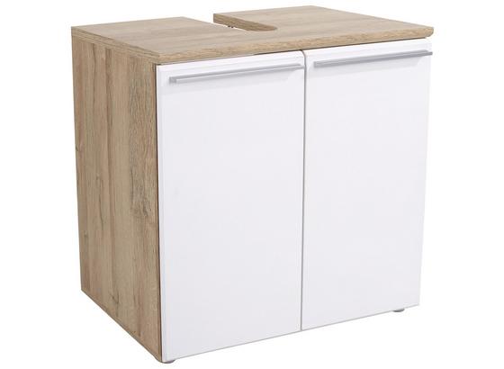 Spodní Skříňka Pod Umyvadlo Mindi - bílá/barvy dubu, Konvenční, kov/kompozitní dřevo (68,7/63,2/34,1cm) Spodní Skříňka Pod Umyvadlo Mindi - bílá/barvy dubu, Konvenční, kov/kompozitní dřevo (68,7/63,2/34,1cm)