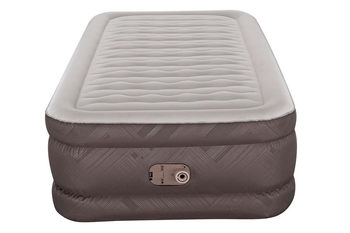 Luftbett Anita 191x97x46 cm Bis 180kg, inkl. Pumpe - Braun/Grau, KONVENTIONELL, Kunststoff/Metall (191/97/46cm) - Bestway