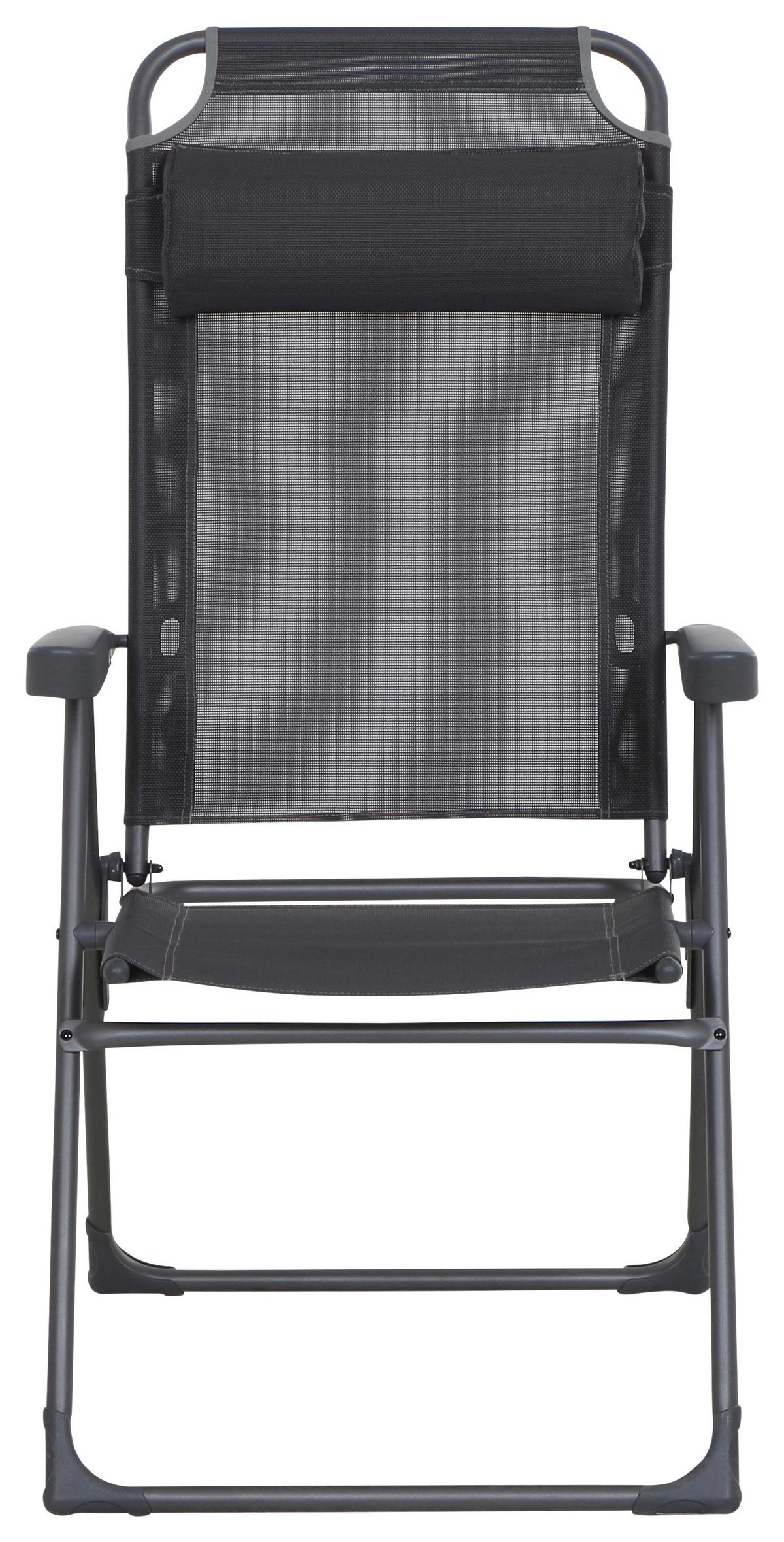 Campingsessel Klappbar mit Armlehnen Comfort - Anthrazit, KONVENTIONELL, Kunststoff/Textil (72/117/59cm) - Siena Garden