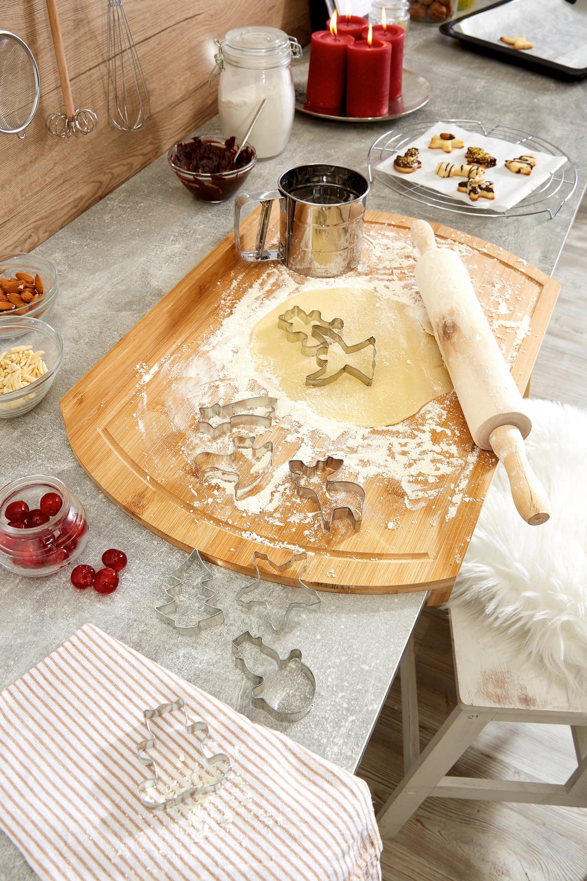 Teigrolle Aus Holz D/l: Ca. 5/45 Cm - Hellbraun, KONVENTIONELL, Holz (5/45cm) - James Wood