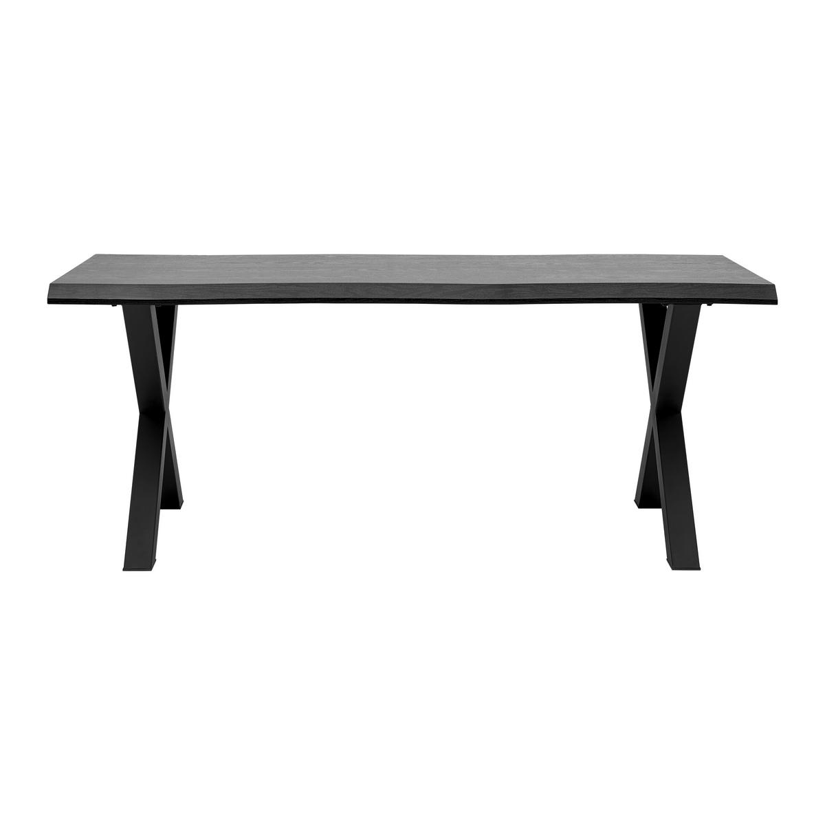 Jedálenský stôl RICO 180x90 cm - čierna, Modern, kov (180/90/76cm) - Bessagi Home