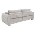 Schlafsofa Bali - Creme/Schwarz, MODERN, Holz/Textil (245/74-90/104cm) - Luca Bessoni