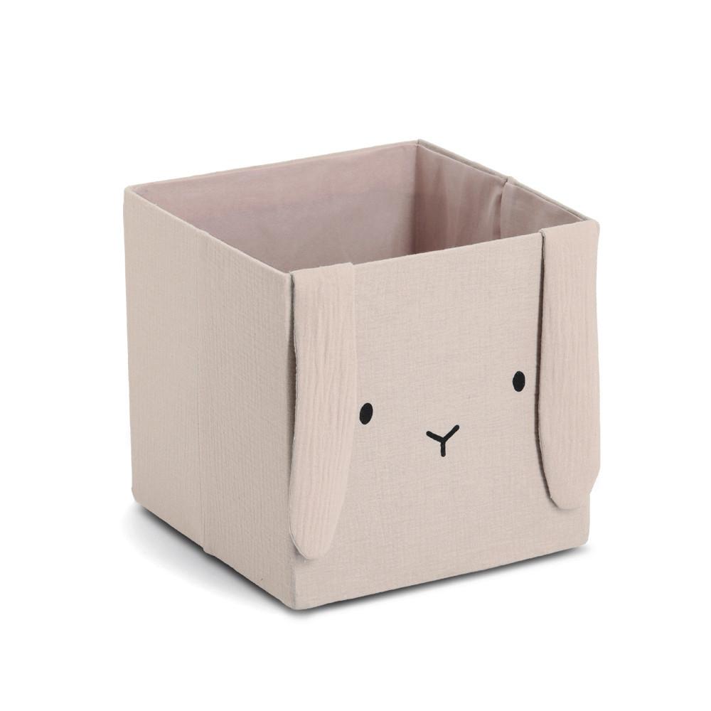 Aubewahrungsbox 'Hase' beige,  ca. 28x28x28 cm - Beige, Textil (28/28/28cm)